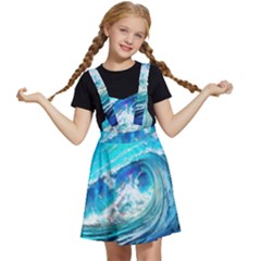 Tsunami Waves Ocean Sea Nautical Nature Water Painting Kids  Apron Dress