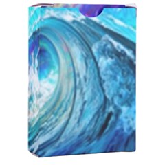 Tsunami Waves Ocean Sea Nautical Nature Water Painting Playing Cards Single Design (Rectangle) with Custom Box