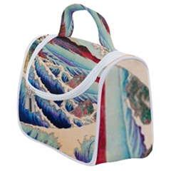 Wave Japanese Mount Fuji Woodblock Print Ocean Satchel Handbag