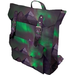 Fantasy Pyramid Mystic Space Aurora Buckle Up Backpack