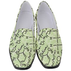 Multicolored Chemical Bond Illustration Chemistry Formula Science Women s Classic Loafer Heels