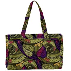 Pattern Vector Texture Style Garden Drawn Hand Floral Canvas Work Bag