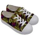Pattern Vector Texture Style Garden Drawn Hand Floral Kids  Low Top Canvas Sneakers View3