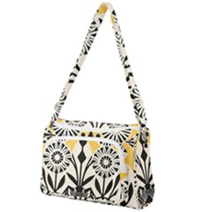 Flowers Pattern Front Pocket Crossbody Bag by danenraven