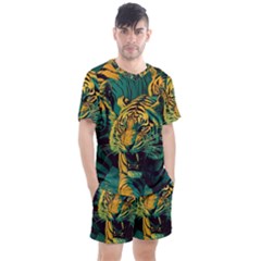 Tiger Men s Mesh Tee and Shorts Set