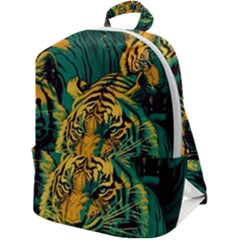Tiger Zip Up Backpack by danenraven