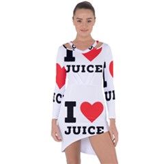I Love Juice Asymmetric Cut-out Shift Dress by ilovewhateva