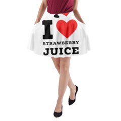 I Love Strawberry Juice A-line Pocket Skirt by ilovewhateva