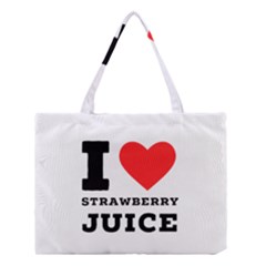 I Love Strawberry Juice Medium Tote Bag by ilovewhateva