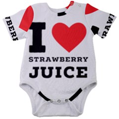 I Love Strawberry Juice Baby Short Sleeve Bodysuit by ilovewhateva