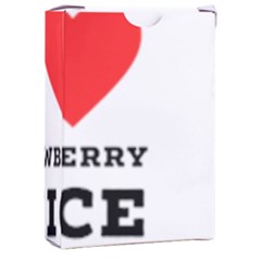 I Love Strawberry Juice Playing Cards Single Design (rectangle) With Custom Box by ilovewhateva