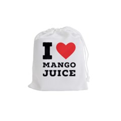 I love mango juice  Drawstring Pouch (Medium)