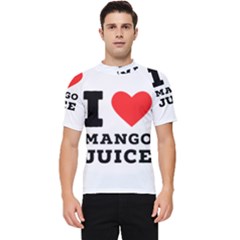 I love mango juice  Men s Short Sleeve Rash Guard