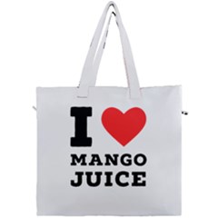 I Love Mango Juice  Canvas Travel Bag by ilovewhateva