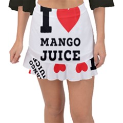 I love mango juice  Fishtail Mini Chiffon Skirt