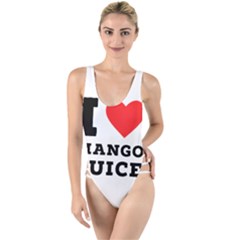 I Love Mango Juice  High Leg Strappy Swimsuit by ilovewhateva