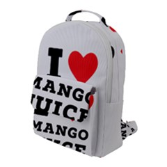 I Love Mango Juice  Flap Pocket Backpack (large) by ilovewhateva