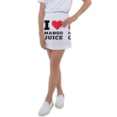 I Love Mango Juice  Kids  Tennis Skirt by ilovewhateva