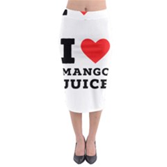 I Love Mango Juice  Midi Pencil Skirt by ilovewhateva