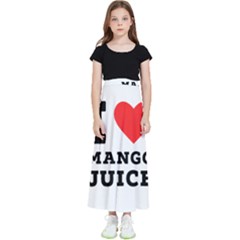 I Love Mango Juice  Kids  Flared Maxi Skirt by ilovewhateva