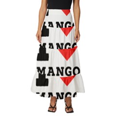 I Love Mango Juice  Tiered Ruffle Maxi Skirt by ilovewhateva