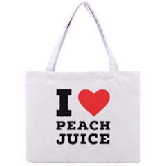 I Love Peach Juice Mini Tote Bag by ilovewhateva