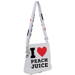 I Love Peach Juice Zipper Messenger Bag by ilovewhateva