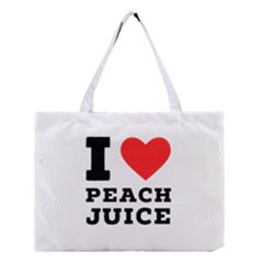 I Love Peach Juice Medium Tote Bag by ilovewhateva