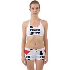 I Love Peach Juice Back Web Gym Set by ilovewhateva