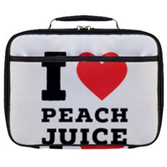 I Love Peach Juice Full Print Lunch Bag