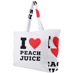 I Love Peach Juice Simple Shoulder Bag by ilovewhateva