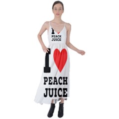 I Love Peach Juice Tie Back Maxi Dress by ilovewhateva