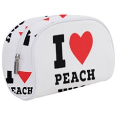 I Love Peach Juice Make Up Case (medium) by ilovewhateva