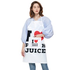 I Love Peach Juice Pocket Apron by ilovewhateva