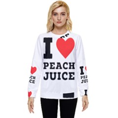 I Love Peach Juice Hidden Pocket Sweatshirt by ilovewhateva