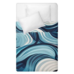 Pattern Ocean Waves Arctic Ocean Blue Nature Sea Duvet Cover Double Side (single Size) by danenraven