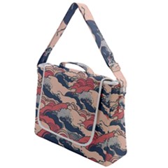 Waves Ocean Sea Water Pattern Rough Seas Box Up Messenger Bag by danenraven