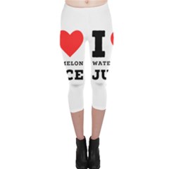 I Love Watermelon Juice Capri Leggings  by ilovewhateva