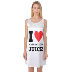 I Love Watermelon Juice Sleeveless Satin Nightdress by ilovewhateva