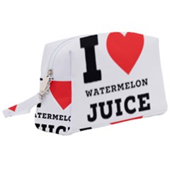 I Love Watermelon Juice Wristlet Pouch Bag (large) by ilovewhateva
