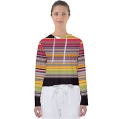 Neopolitan Horizontal Lines Strokes Women s Slouchy Sweat by Bangk1t