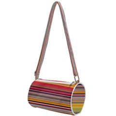 Neopolitan Horizontal Lines Strokes Mini Cylinder Bag