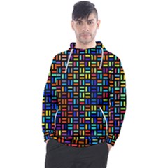 Geometric Colorful Square Rectangle Men s Pullover Hoodie