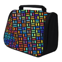 Geometric Colorful Square Rectangle Full Print Travel Pouch (small) by Bangk1t