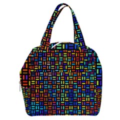 Geometric Colorful Square Rectangle Boxy Hand Bag by Bangk1t