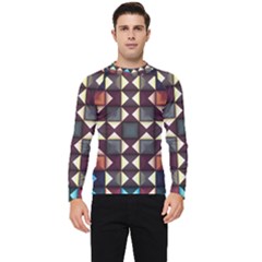 Symmetry Geometric Pattern Texture Men s Long Sleeve Rash Guard by Bangk1t