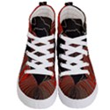 Red Gold Black Voracious Plant Leaf Kids  Hi-Top Skate Sneakers View1