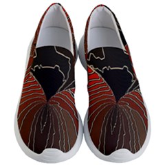 Red Gold Black Voracious Plant Leaf Women s Lightweight Slip Ons