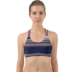 Horizontal Line Strokes Color Lines Back Web Sports Bra