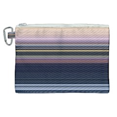 Horizontal Line Strokes Color Lines Canvas Cosmetic Bag (xl) by Bangk1t